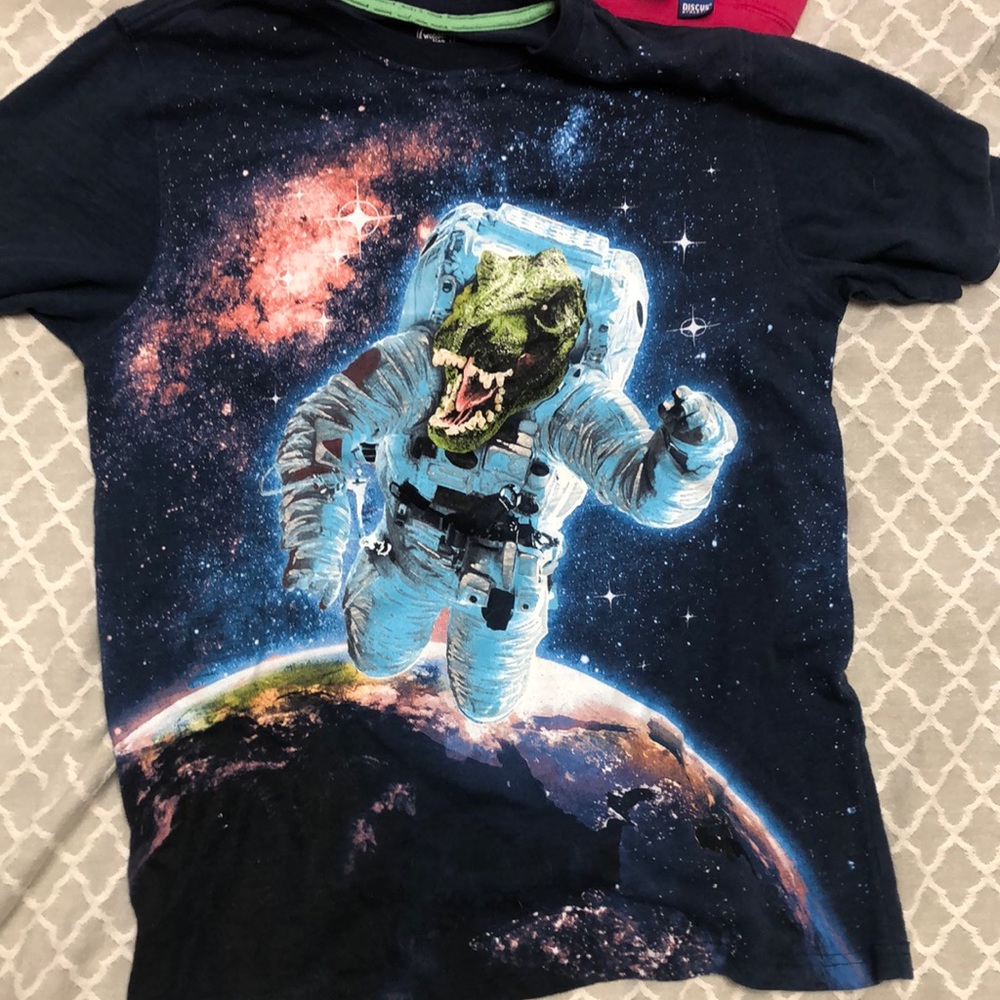 Two for one. The day is saved. Old school shirts.
